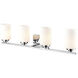 Durham 4 Light 31.13 inch Chrome Vanity Light Wall Light